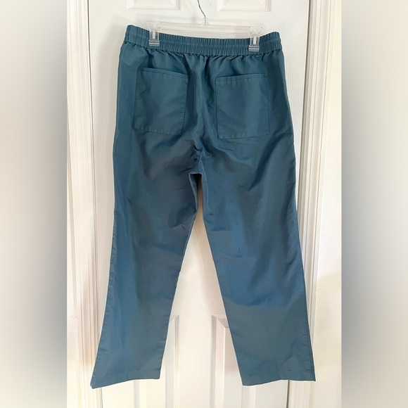 Club Monaco Cropped Utility Pants Teal Blue Size Large - Picture 4 of 4